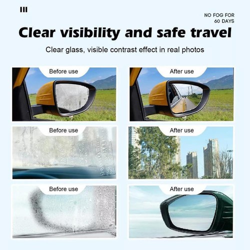 Car Glass Anti-fog Agent Windscreen & Mirrors Anti-fogging '\ T4N0 θч P2H1 - Zdjęcie 10 z 16