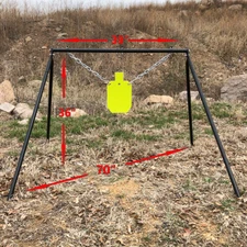 Highwild AR500 Steel Shooting Target Stand System(Stand,Chain Kit&7"x 12" Torso)