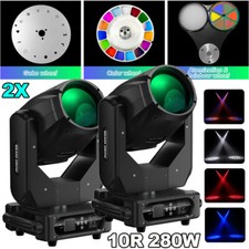 2X 280W 10R Beam Moving Head Light Prism RGBW LED Stage Spot Lighting Party Show