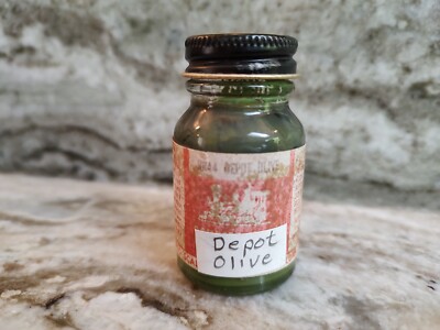 FLOQUIL RAILROAD COLORS MODEL PAINT - 1oz 1 OUNCE - RR44 DEPOT OLIVE