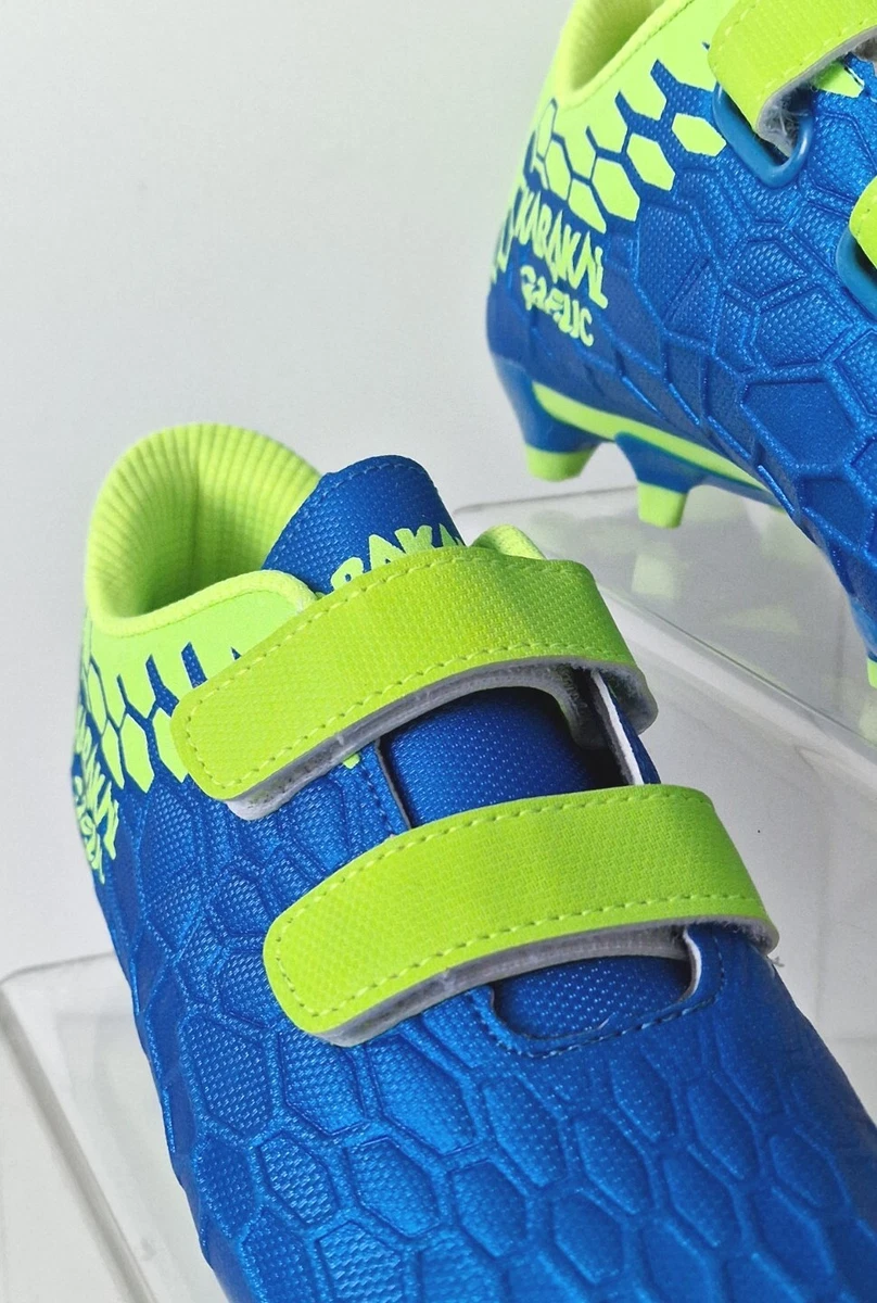 KARAKAL GAELIC KIDS FG Firm Ground Football Boots JUNIOR BLUE UK 1 EU 33 NEW