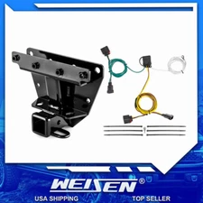 WEISEN 2" Trailer Receiver Hitch + Wiring Harness For 07-10 Jeep Grand Cherokee