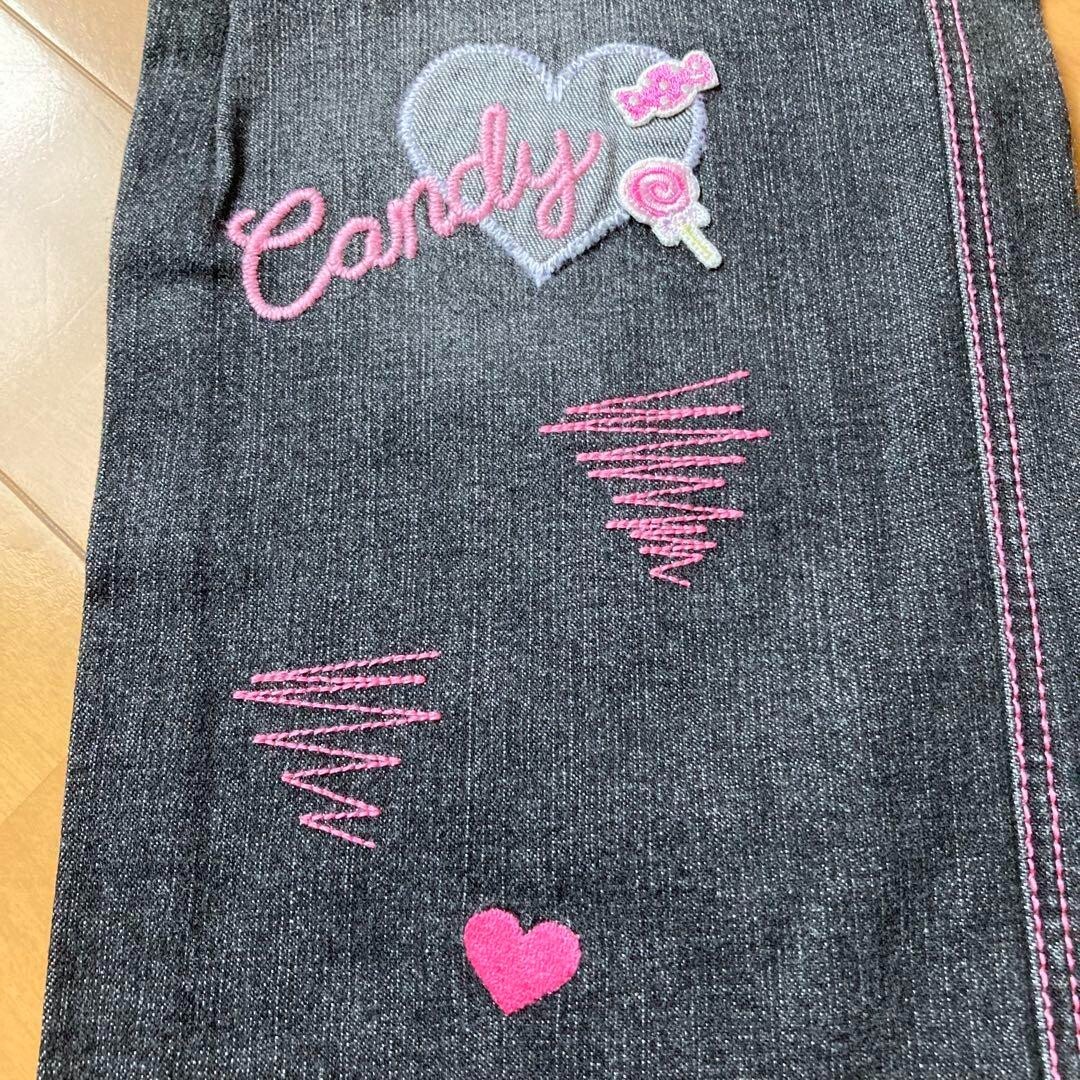 Mezzo Piano m424 Kids Denim Pants Retro Embroidered Cute