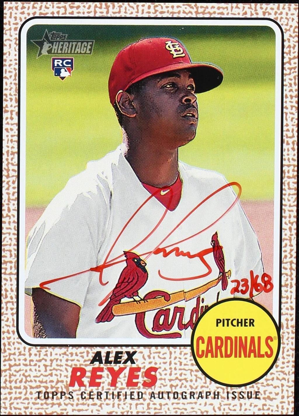 2017 Topps Heritage - Real One Autographs Alex Reyes #ROA-ARE Red Ink ...