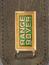 RNGE ROVER ENAMEL KEY RING  FOB   GREEN GOLD         .Bive.