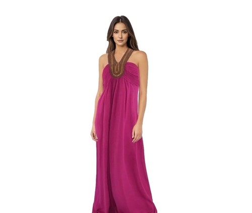 ted baker pink silk dress Ted Baker Satin Cowl Neck Midi Dress - Pink