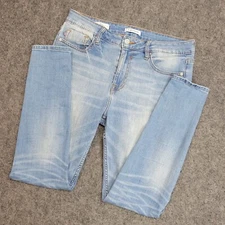 Vigoss Jeans Womens 29 Light Wash Distressed Ace Skinny Stretch Y2K Streetwear