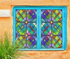 3D Colored Petals A329 Window Film Print Sticker Cling Stained Glass UV Amy