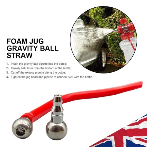 Rainbow Gravity Ball Pipette Snow Foam Pot Straw for Car Water Gun