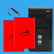 Long Lifespan 2x 3920mAh Displaceable Battery Wall Charger for LG K10 K428SG US