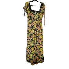 Free people floral maxi dress with split sides.Sz large uk 12 Bnwot wedding hols