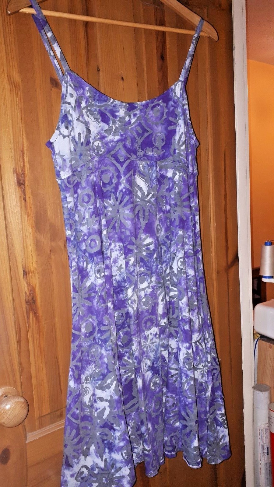 Vintage Nomads purple batik stars sun ethnic hippie boho gypsy festival dress image 4
