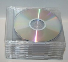DVD-R 10 PK Single Layer Disc 4.7 GB 8X W/Slim Jewell Case Blk or Clear Generic