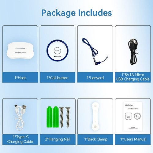 Sistema de llamadas inalámbrico WIFI Retekess TH011 TH013 botón de llamada personalidad familia - Imagen 19 de 19