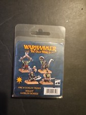 Warhammer Fantasy Vecchio Mondo Orchi Goblin Notte Goblin Boss Blister Metallo
