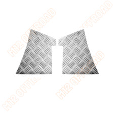 Land Rover Defender 90 2mm Riffelblech Ecken hinten natur 