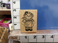 psx f 599 bear stuffed girl play friend rubber stamps 3y