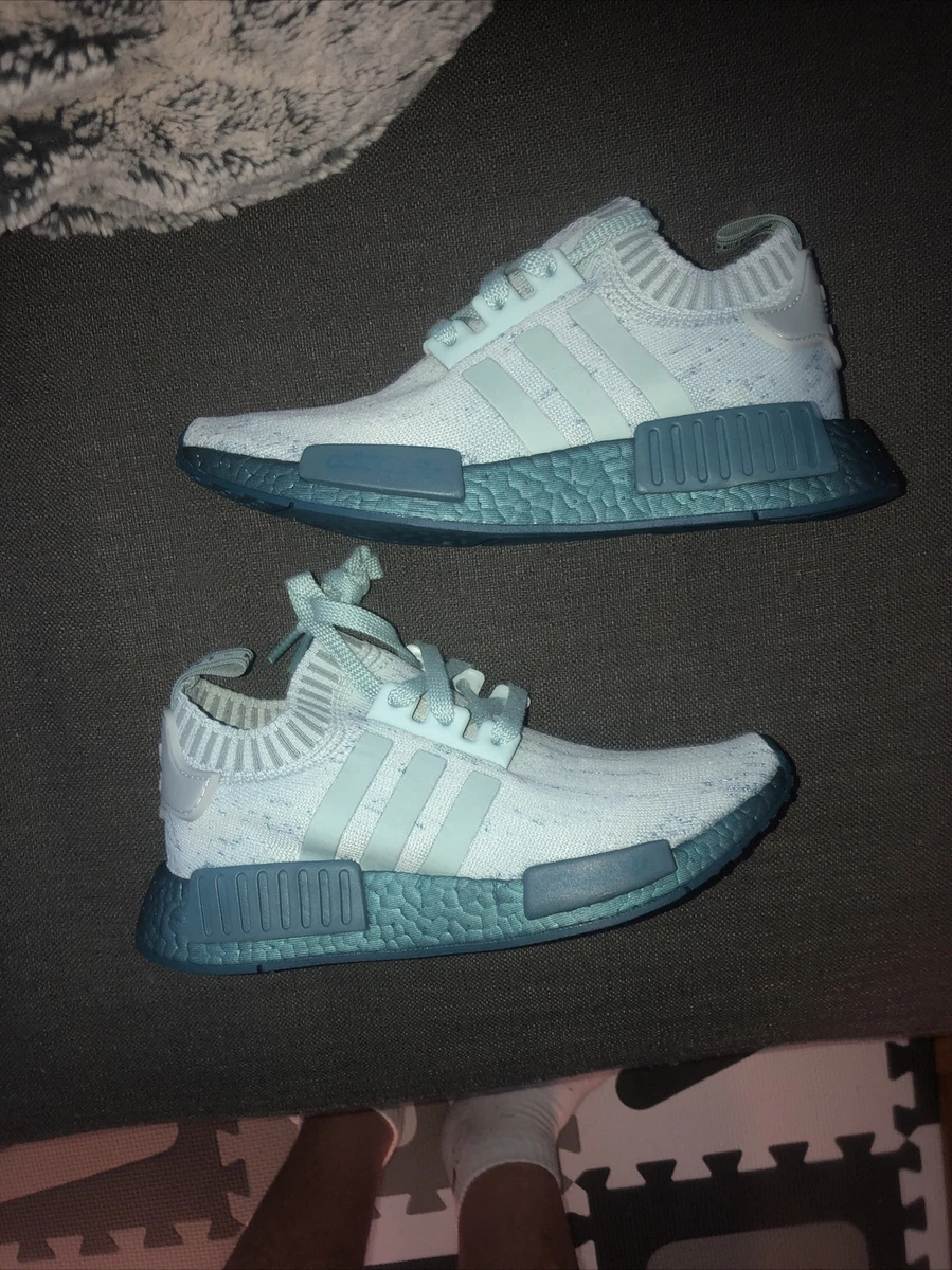 adidas gazelle silver green womens adidas NMD_R1 Strap Shoes - Women's - Cloud White / Lucid Blue