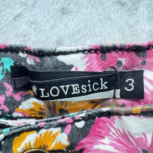 Lovesick Sugar Skull & Floral Whimsigoth Cutoff Frayed Short Shorts Hot Topic - Picture 6 of 7