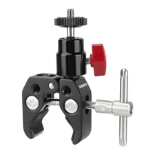 CAMVATE Super Clamp Mount with 1/4"-20 Ball Head for Camera Monitor/Flash Light