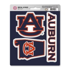 Auburn Tigers NCAA Team Decals / Sticker Set / 3 Pack Fanmats