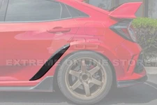For 17-21 Civic FK8 Type-R JDM V Style CARBON FIBER Rear Side Door Fender Trims