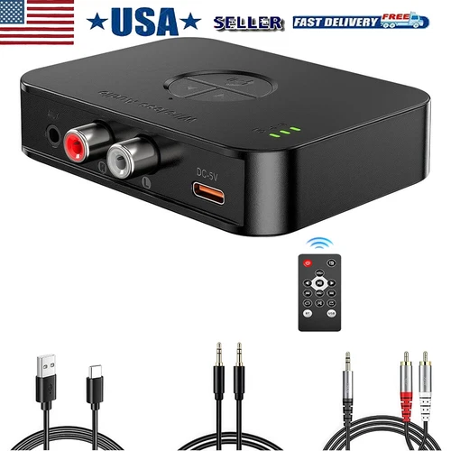 Bluetooth 5.4 Transmitter & Receiver Wireless Adapter For Home stereos/speakers