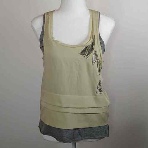 UO Silence + Noise Layered Embellished Tank Top XS
