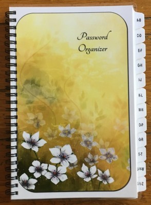 Password Book Website Address Book Organizer Gift Personalized Free