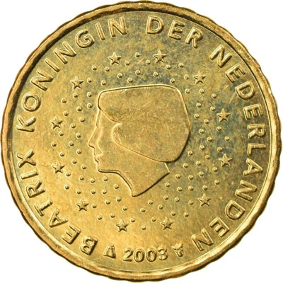 [#793288] Niederlande, 10 Euro Cent, 2003, Utrecht, SS+, Messing, KM:237 - Bild 1 von 2