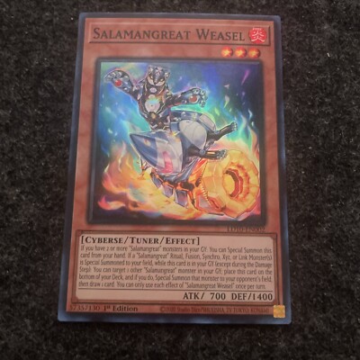 YuGiOh  Salamangreat Weasel LD10-EN002 Super Rare 1st Ed NM/M