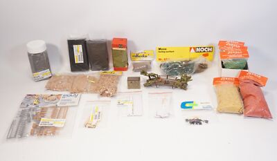 Posten H0 Modellbahn Anlagenbau Zubehör Bisch Noch Jordam Pola Streugut Deko usw