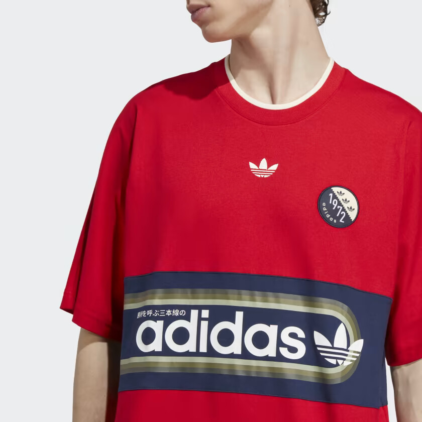 adidas Originals Men's Blokepop Trefoil Short Sleeve Tee IP7169 | eBay