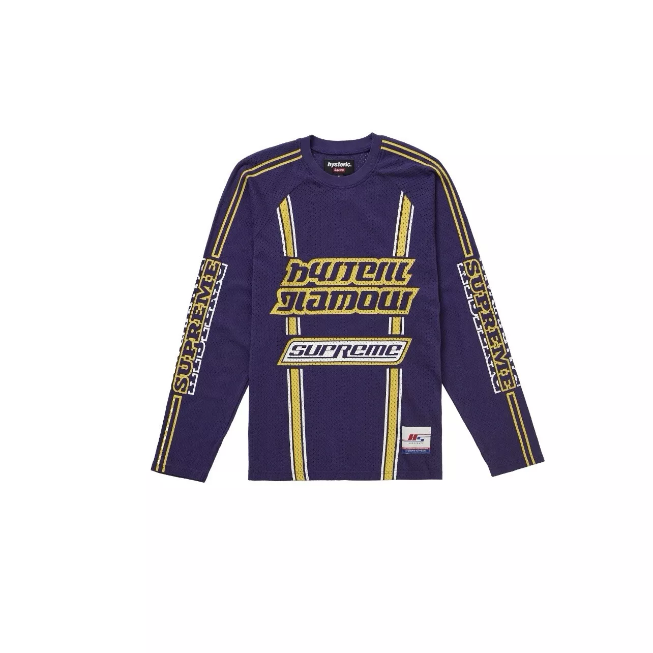 Haut violet Supreme Hysteric Glamour Mesh L/S taille : XL