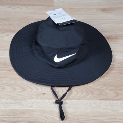 Nike Dri-FIT Golf Bucket Hat Size M/L Black Basketball Hall Of Fame DH1910-010