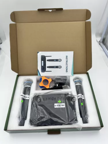 GLXD4+BETA58A Shure Vocal Dual Channel Wireless Microphone System UHF Handheld - Picture 3 of 10