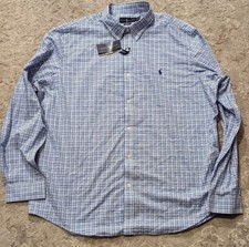 Ralph Lauren Mens Dress Shirt Classic Button Down Collar