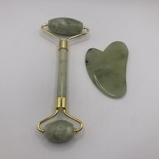 Jade Face Roller Gua Sha Facial Skin Care Anti Aging Stimulate Collagen Tool