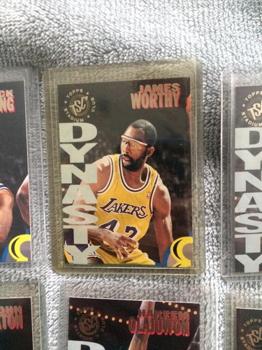 1994 Topps Hoops Dynasty 6 card lot Ewing,Worthy,Stockton,Price,Barkley,Hakeem - Picture 3 of 8
