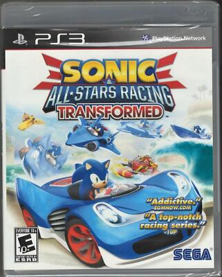 Sonic & All-Stars Racing Transformed  PS3 (Brand New Factory Sealed US Version)