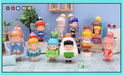 ヘイニリータフフタ TITI-TYY 3個体セット 美品 Treein Art Dodo Jenny Hide And Seek Series 9 pcs Blind Box Brand