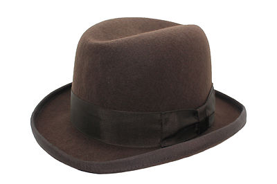 Hochwertiger Wollhut Homburg Hardtop Churchill Filz Trilby 4 Größen 4 Farben