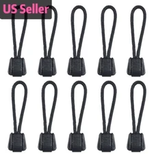 10 PCS Paracord Zipper Pulls w/ Plastic Pull Tab for Backpack Jacket bags School