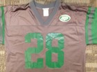 CURTIS MARTIN #28 NY NEW YORK JETS REEBOK METALLIC GRAY NFL GAME FOOTBALL JERSEY — photo 7