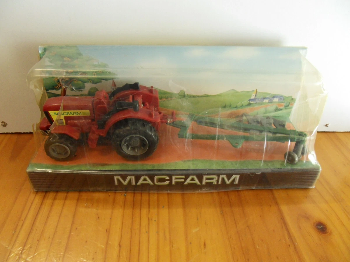 Macfarm Miniature Agricultural Vehicle: Tractor + Plow La Ferme des  Tilleuls