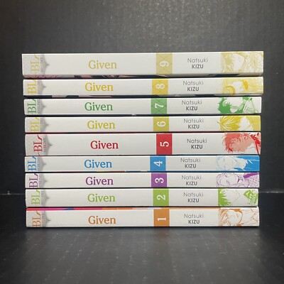 Given Manga Volumes 1-9 BL Brand New English Authentic