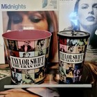 TAYLOR SWIFT THE ERAS TOUR Official Cinema Popcorn Tin and Cup, Lid & Straw New 