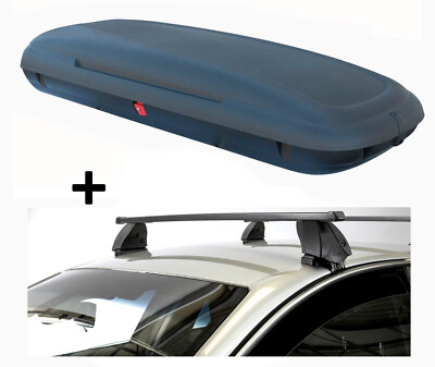 Dachbox VDPCA480L carbonlook+Dachträger K1M für für Mazda Cx-3 5Türer ab 15