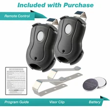 2 Garage Door Opener 1-Button Remote Replacement for Genie GICT390