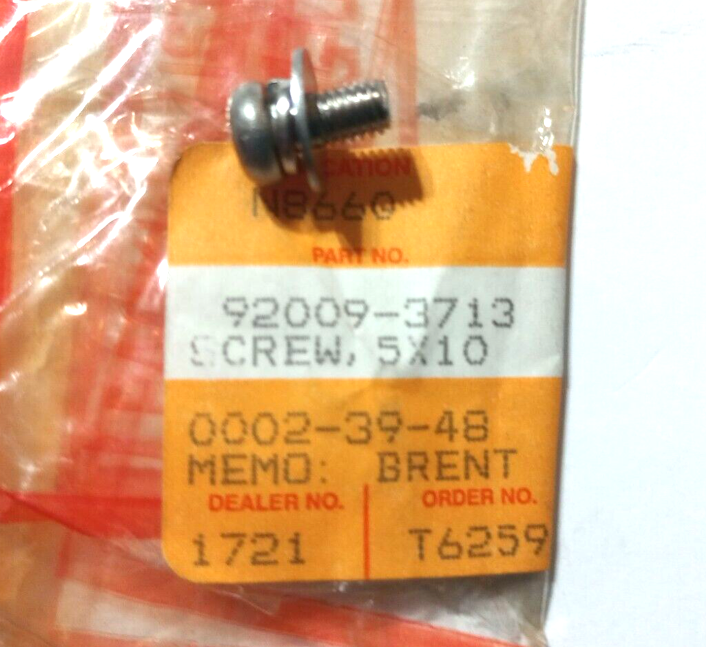 Kawasaki Screw 5X10 NOS 92009-3713 (L &S-201) | eBay